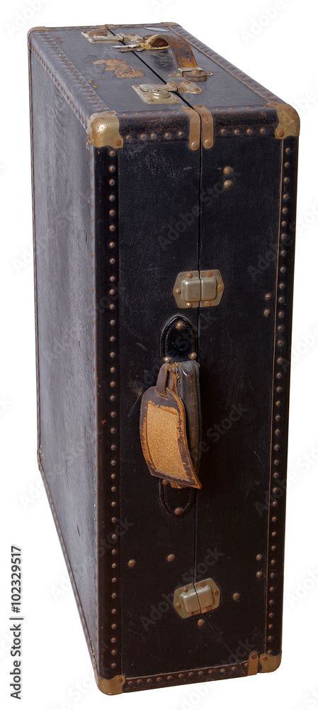 Old suitcase - wardrobe from the early 20th century. Stock Photo ...