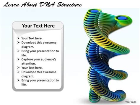 Stock Photo Learn About Dna Structure Ppt Template