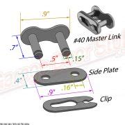 Roller Chain Master Link #40 - Garage Door Stuff - Chain Links