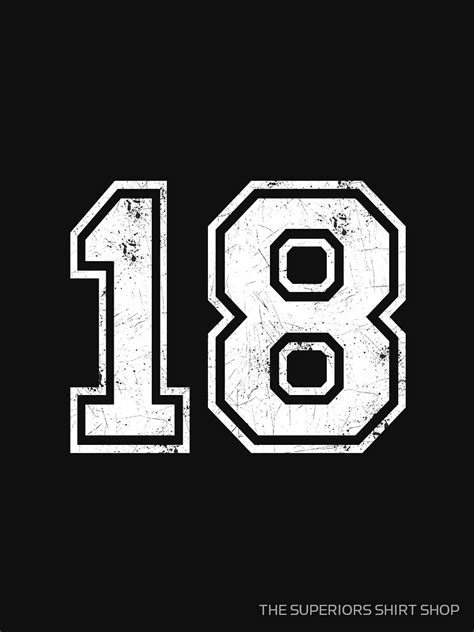 "18 jersey jerseys number 18 jersey sports" T-shirt for Sale by ...