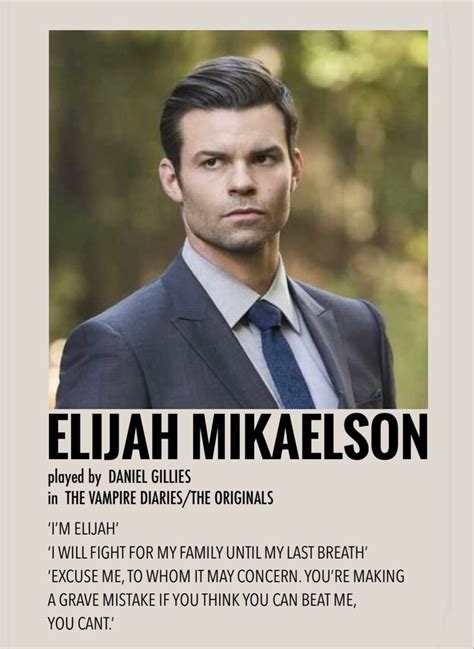 Elijah mikaelson by Millie in 2021 | The vampire diaries characters ...