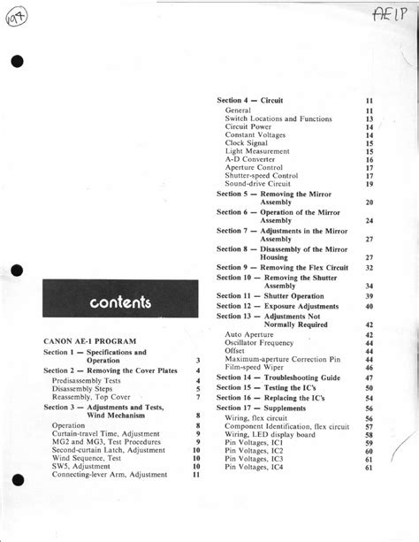 CANON AE-1 SERVICE MANUAL Pdf Download | ManualsLib