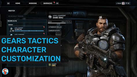 Gears Tactics Character Customization - YouTube