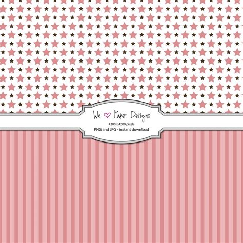 Baby Pink Digital Scrapbook Papers