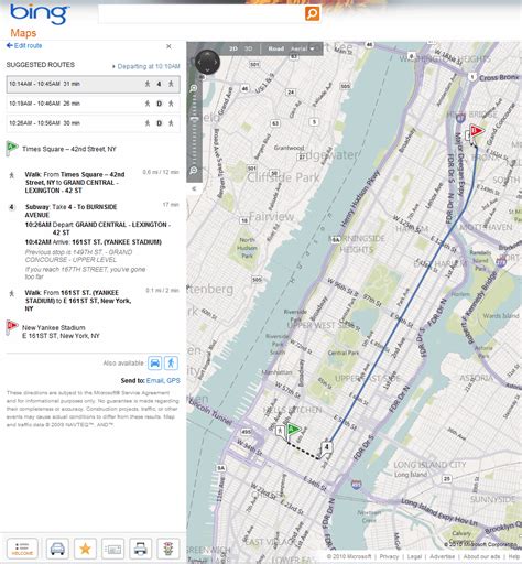 Bing Maps Gets Transit Directions - gHacks Tech News