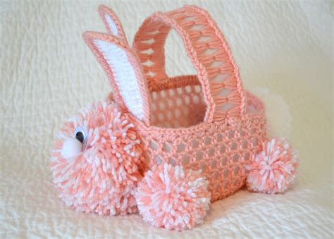 All Things Bright and Beautiful: Crochet Easter Bunny Basket