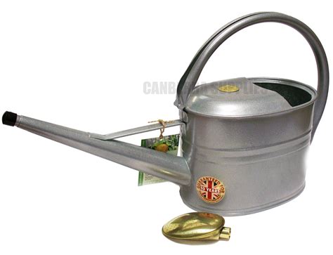 HAWS SLIMCAN 5L GAUGE STEEL GALVANISED METAL GARDEN WATERING CAN ...