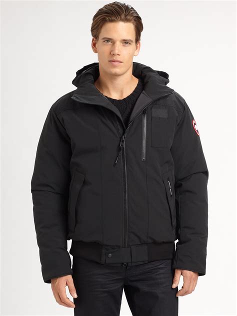 Canada goose Borden Bomber Jacket in Black for Men | Lyst