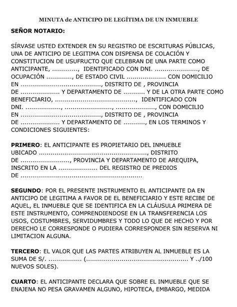 Requisitos para anticipo de legítima de un inmueble edited by Manantial Water Purifiers - Issuu