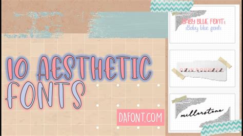 10 AESTHETIC FONTS FOR DIGITAL NOTES | DAFONT | FREE DOWNLOAD - YouTube