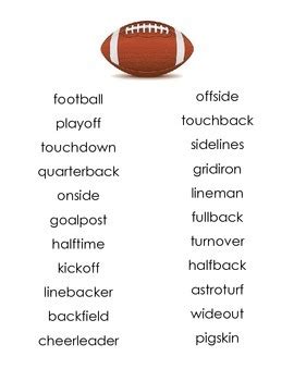 Compound Words - Football by On Top of Spaghetti | TpT