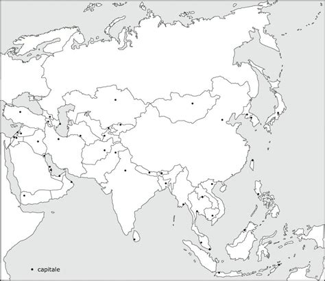 Outline Map Of Asia With Countries Throughout Roundtripticket Me ...