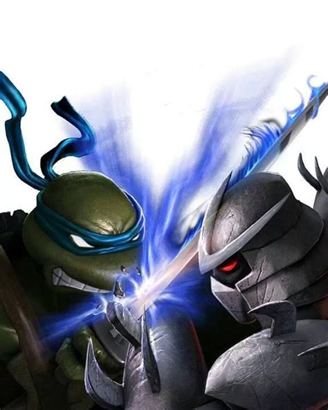 Leonardo Vs Shredder | Ninja turtles, Ninja turtles artwork, Teenage mutant ninja turtles art