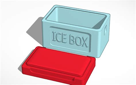 3D design copy of 1/10 scale 3D printed ICE BOX for RC crawlers Traxxas ...