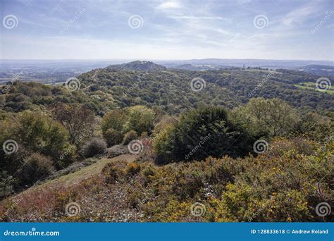 View from the Malvern Hills in Worcestershire, England Stock Photo ...