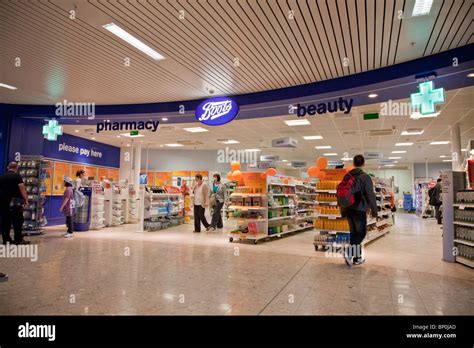 Boots retail outlet at Edinburgh Airport, Scotland, UK, Great Britain, Europe Stock Photo - Alamy