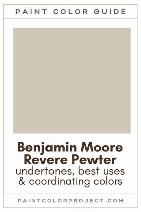 Benjamin Moore Revere Pewter Swatch