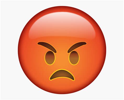 Emoji Angry - Angry Emoji, HD Png Download - kindpng