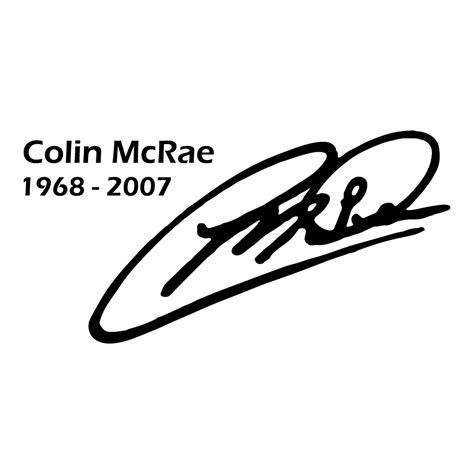 Colin McRae Signature 1968-2007 Vinyl Sticker – Blunt.One