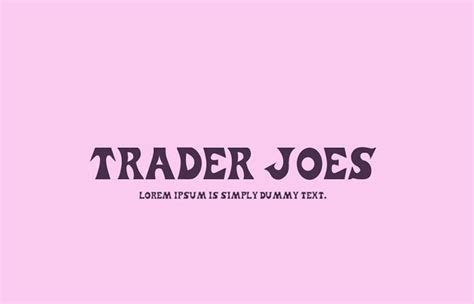 Trader Joes Font Free Download - Fonts Monster