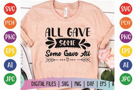 All Gave Some Some Gave All Graphic by Funny SVG Store · Creative Fabrica