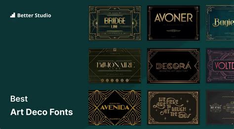 25 Best Deco Fonts for a Classic and Timeless Look