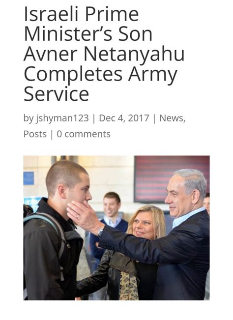 Israeli Prime Minister's son Avneer joining the army is misclaimed