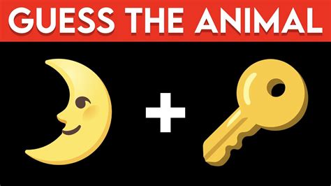 Guess The Animal By Emoji | Emoji Quiz - YouTube