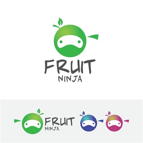 Fruit ninja logo design 6415484 Vector Art at Vecteezy