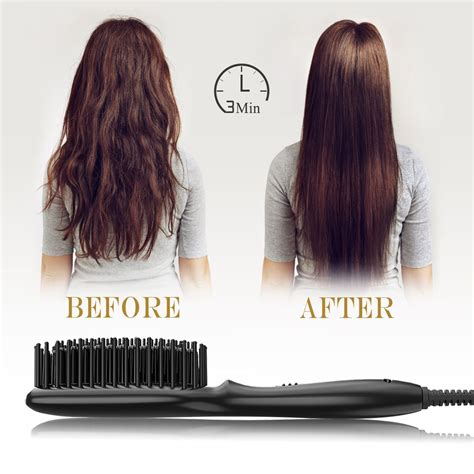 Hair Straightener Brush Before And After