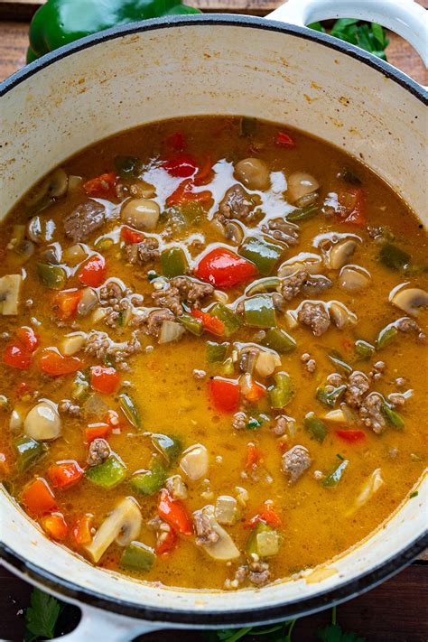 Philly Cheesesteak Soup - Closet Cooking