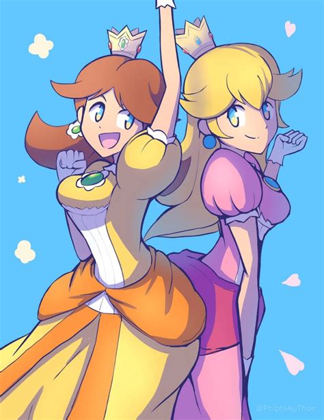 Daisy and Peach by PhiphiAuThon on DeviantArt