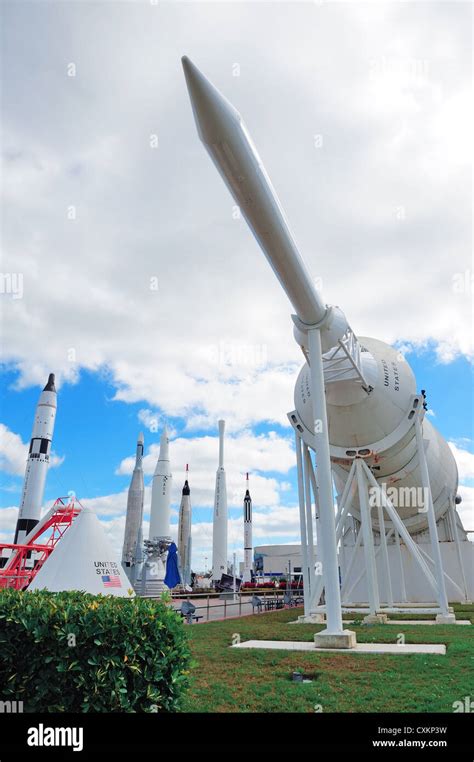 Kennedy Space Center Rocket Garden Stock Photo - Alamy