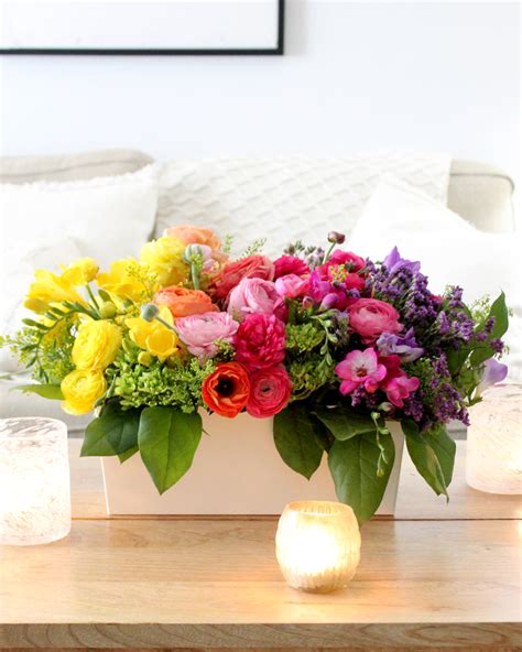 Rainbow Flower Arrangement How-To - Tonality Designs