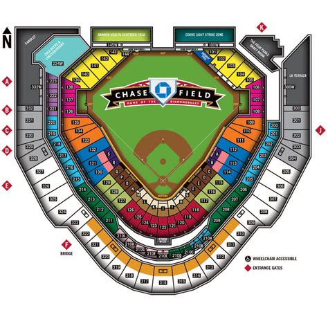 Chase Field Seating Map | Arizona Diamondbacks