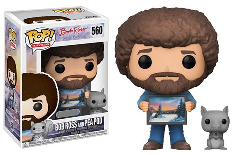 Funko Joy of Painting POP Television Bob Ross and Pea Pod Exclusive ...