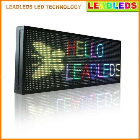 39inchP10 Indoor advertising led sign with rgb 7 color, programmable ...