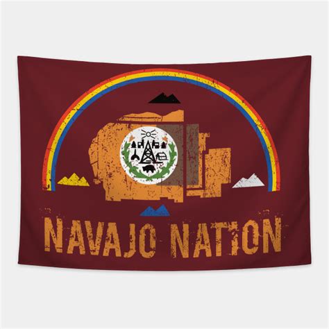 Navajo Nation Flag - Nizho - Tapestry | TeePublic