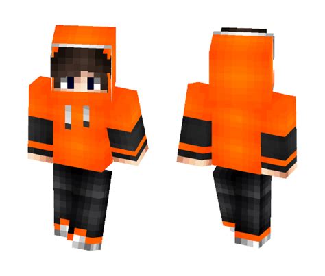 Download Orange Hoodie Minecraft Skin for Free. SuperMinecraftSkins