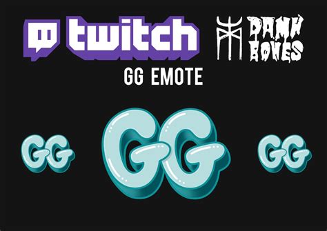 GG Emote for Twitch INSTANT DOWNLOAD - Etsy