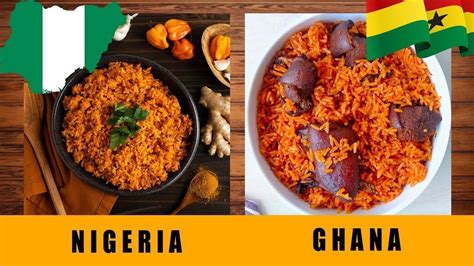 Jollof Rice in Ghana. Ghana Jollof Rice. Popular dishes in Ghana