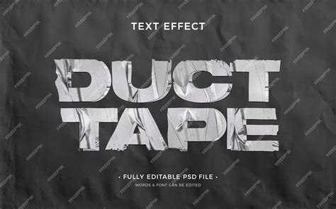 Premium PSD | Duct tape text effect