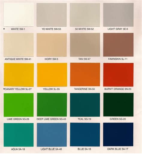 Boysen Paint Color Chart - Paint Color Ideas