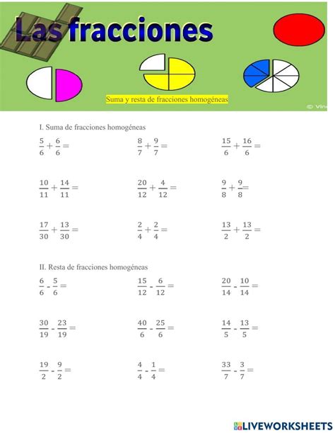 the worksheet for adding fractions to numbers in spanish with pictures on it