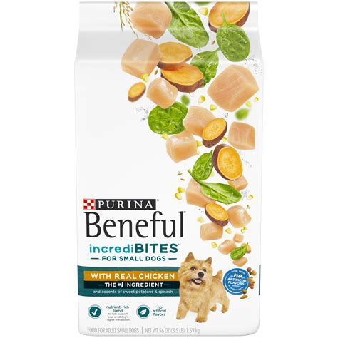 Purina Beneful Small Breed Dry Dog Food, IncrediBites With Real Chicken - 3.5 lb. Bag - Walmart.com