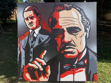 Vito Corleone by Jamie Lee (2023) : Painting Acrylic, Spray Paint on ...