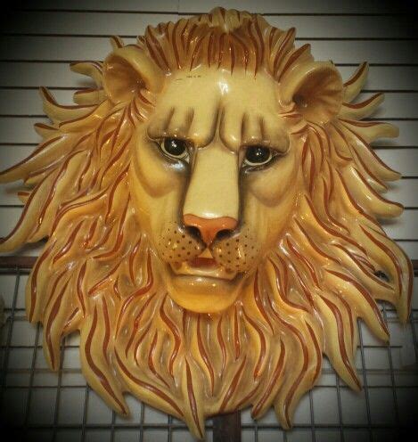 Rare, signed and MASSIVE SERMEL (Sergio Bustamante & Melaquiades Preciado) papier mache lion ...