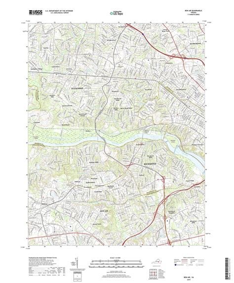 Bon Air Virginia US Topo Map – MyTopo Map Store