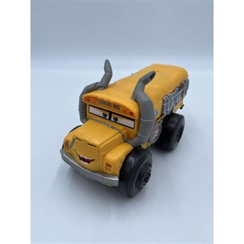 Mattel | Toys | Disney Pixar Cars 3 School Bus Miss Fritter Splash Racer Mattel Water Toy Pool ...