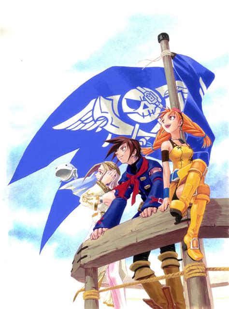 Skies of Arcadia (2000) promotional art - MobyGames